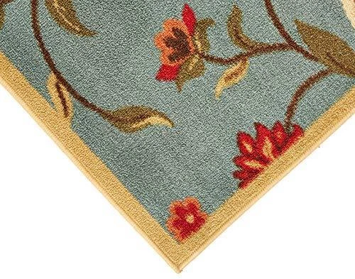 Alfombra Ottomanson OTH2095-3X5 Ottohome, 3'3" X 5'0", verde salvia floral Foto 2 de 4