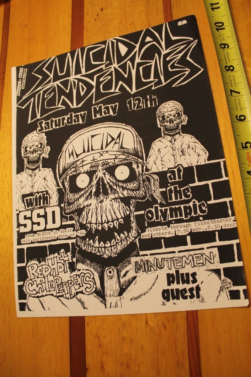 Suicidal Tendencies Red Hot Chilli Peppers Venice Dogtown OG 80s