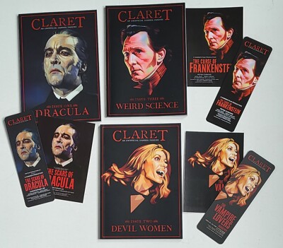 CLARET - EIN INOFFIZIELLES HAMMERFANZINE - AUSGABEN 1,2,3 - NEU / 76 SEITEN + POSTKARTEN