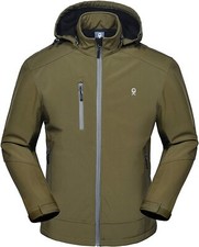 Little Donkey Andy Softshell Jacket Removable Hood, Fleece Lined Water Repellant