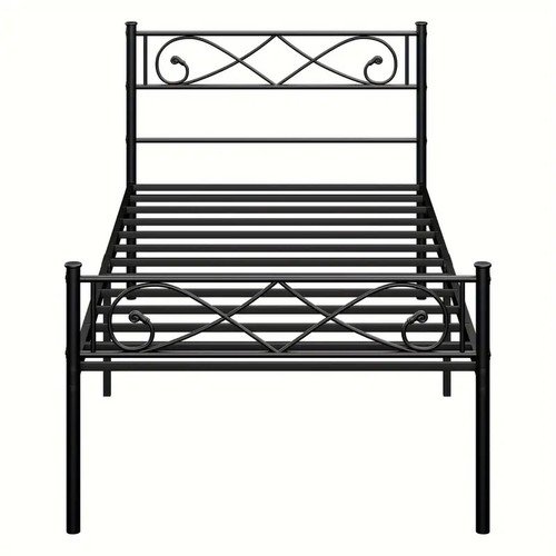 Heavy Duty Metal Bed Frame Platform Slat Support w/Headboard Twin/Full/QueenKing - Picture 5 of 37