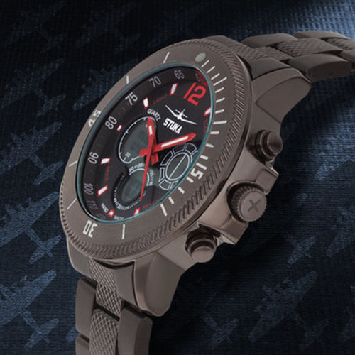 Montre Homme Stuka Ana-Digi Chronographe SR-71 - Analogique Et Digitale - Boîtier 43mm - Étanche 30m - Neuf étiquettes