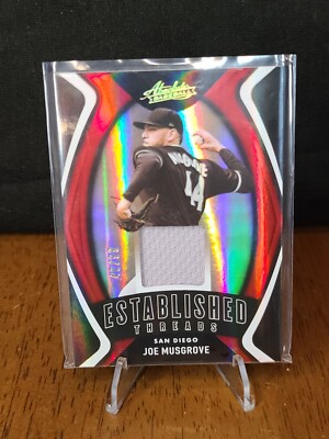 2022 Panini Absolute Established Threads Spec Red #ET-MU Joe Musgrove /99  
