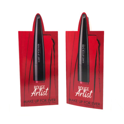 Make Up For Ever rouge artist LIPSTICK 3 SHADE Sample 170,320,408, Pack of 2