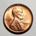 1954 S LINCOLN WHEAT PENNY UNC #P425