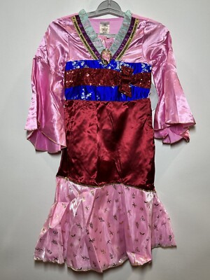 Disney Girl's Mulan Costume Red/Pink  Disney store Size 5/6