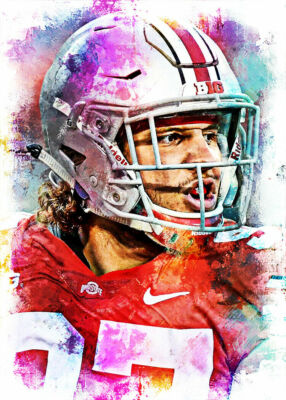 2022 NICK BOSA OSB / 49ERS 3/5 ORIGINAL PRINT ART SKETCH CARD ARTIST SIGNED