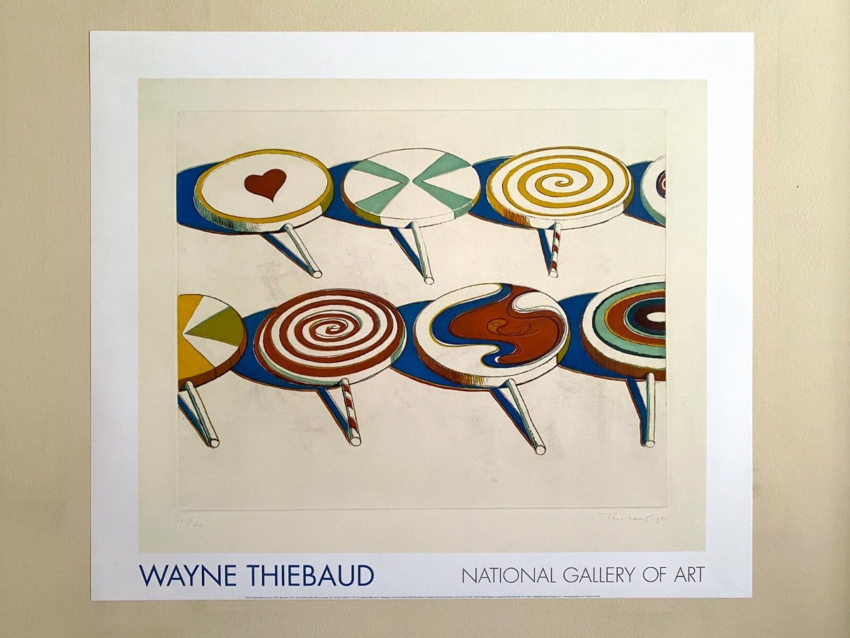 WAYNE THIEBAUD OFFSET LITHOGRAPH PRINT POP ART MUSEUM POSTER 