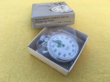 SEARS STOPWATCH 1/5 TH SECOND  BOX, INSTRUCTION & WARRANTY BOOKLET   SWITZERLAND