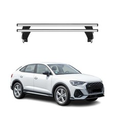 Menabo Dachträger Grundtäger für Audi Q3 F3 Sportback 2019-2025 Alu Silber 2 tlg