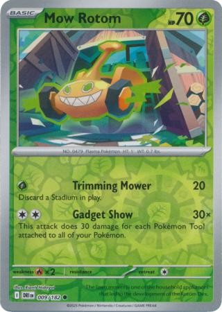 MOW ROTOM 009/182 DESTINED RIVALS POKEMON (REVERSE HOLO, NM)