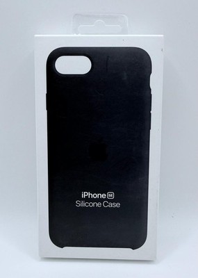 Original Apple iPhone SE Silikon Hülle Silicone Case MN6E3ZM/A Midnight Schwarz