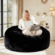 Bean Bag Sofa Chair Reading Lounger Guest Bed Washable Cover