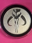 2020 Niue 1 oz Silver Official Star Wars Mandalorian Mythosaur Coin in Capsule