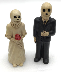 Day Of The Dead Wedding Cake Toppers Tesoros Peru Figures 4.5" Tall