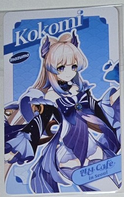 Limited Korea kokomi cafe in seoul random photocard Genshin Impact Exclusive