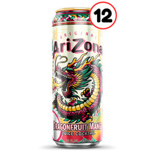 AriZona Dragonfruit Mango 22 Oz Big Cans 12 Pack Refreshing Ready To Drink