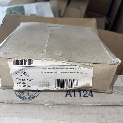 Oventrop hydronic Balancing Valve VTR PN25 DN32 1 1/4 measure and fill 