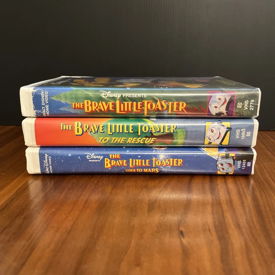 Disney THE BRAVE LITTLE TOASTER, To The Rescue, & Goes to Mars 3 VHS Lot TESTED - Image 2 of 4