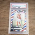 Panini 2024 Prizm Bo Nix #309 Red White & Blue Prizm Denver Broncos Rookie PSA 9