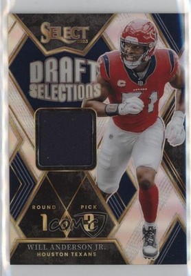 2023 Select Draft Selections Memorabilia Silver Prizm 78/99 Will Anderson 0nr3