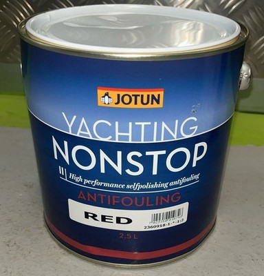 Jotun NonStop II high-performance self-polishing antifouling paint in red 2.5L