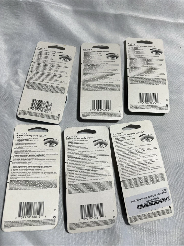 ALMAY Intense I-Color 145/120/150/-140/135/115 6 Pack Asst Lot - Image 2 of 2