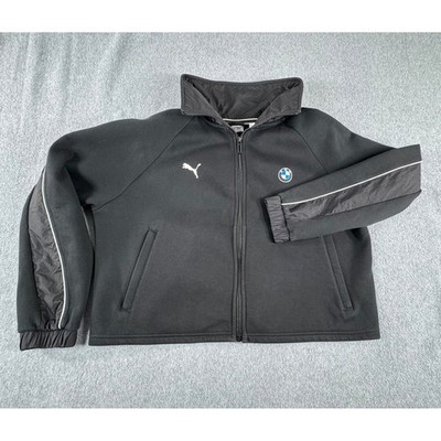 Puma X BMW Motorsport Full Zip Up Jacket Women's XL Performance Black Puma