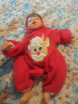 Lee Middleton Reva Schick Thumb Sucking Baby Rudolph 19  Pre-owned No Box No COA