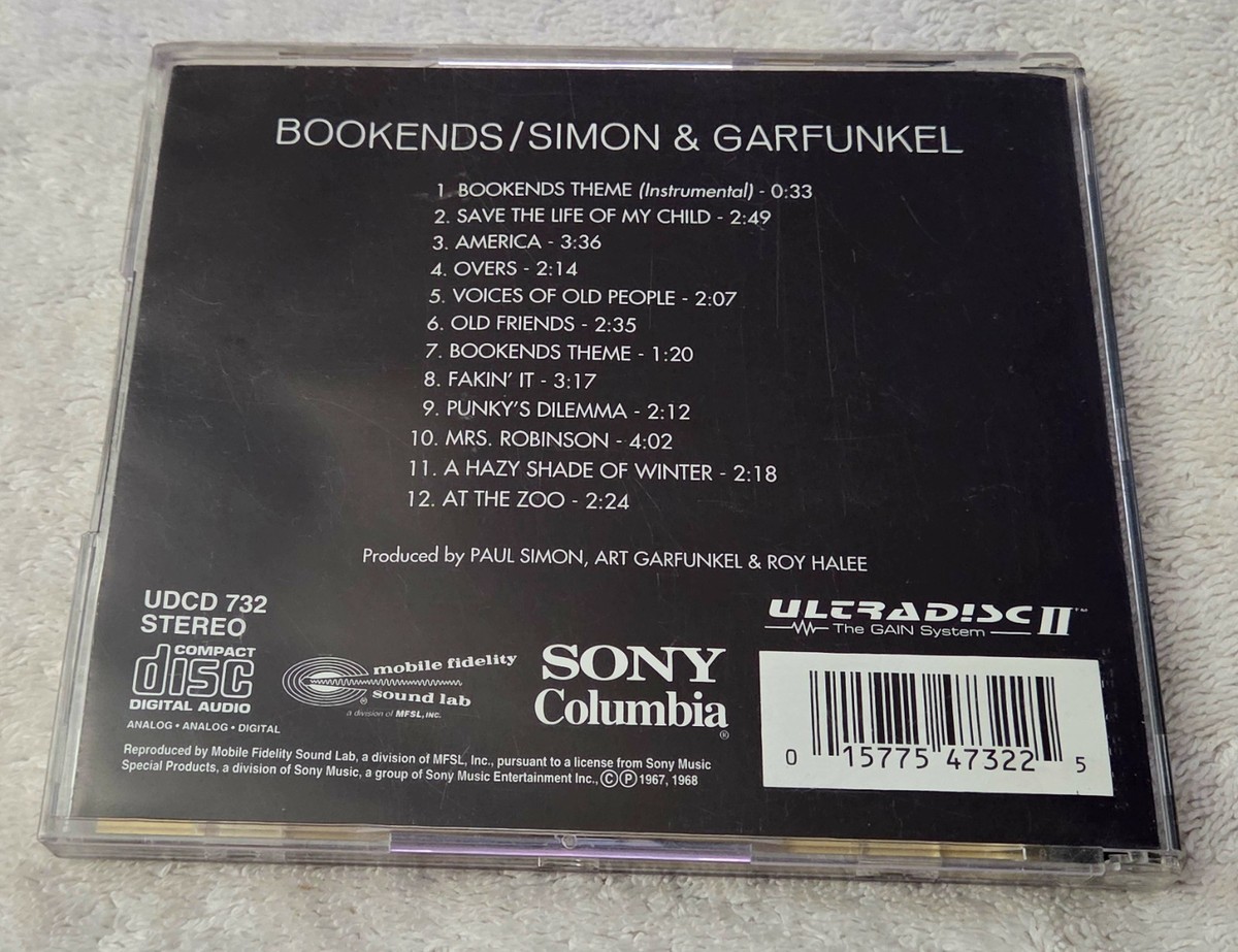 Bookends by Simon & Garfunkel CD Sep 1998 Mobile Fidelity Sound