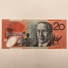 2008 $20 Dollar Banknote - Unc - Stevens / Henry Last Prefix JC08 (R421bL)