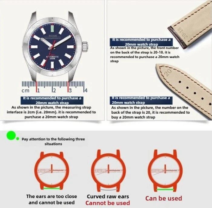 Correa de reloj de nailon de alta calidad para hombre de una sola pasada deportiva pulsera de lona 20 22 mm Foto 3 de 4