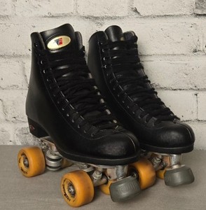 Patins à Roulettes Vintage Années 50 - Unisexe - Occasion (bel état)