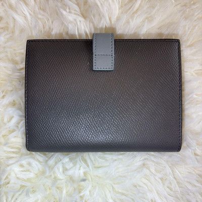 CELINE Medium Strap Wallet グレー CELINE Medium Strap Wallet グレー Celine Grey Grained
