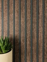 Newroom Vliestapete Braun Holzoptik Skandinavisch Paneele Wohnzimmer Edel