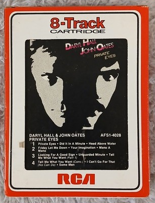 Hall & Oates ''Private Eyes'' 8-Track Tested Rebuilt 1981 ''I Can't Go For That''