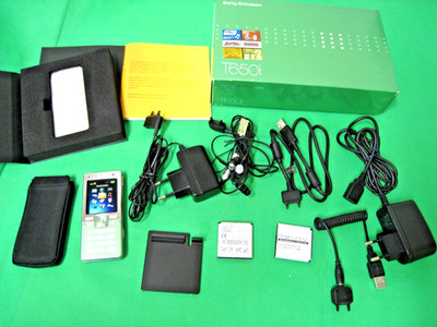 SONY ERICSSON T650i 16 MB -Handy growing-grün -Zubehörpaket -Display-Fehler -OVP
