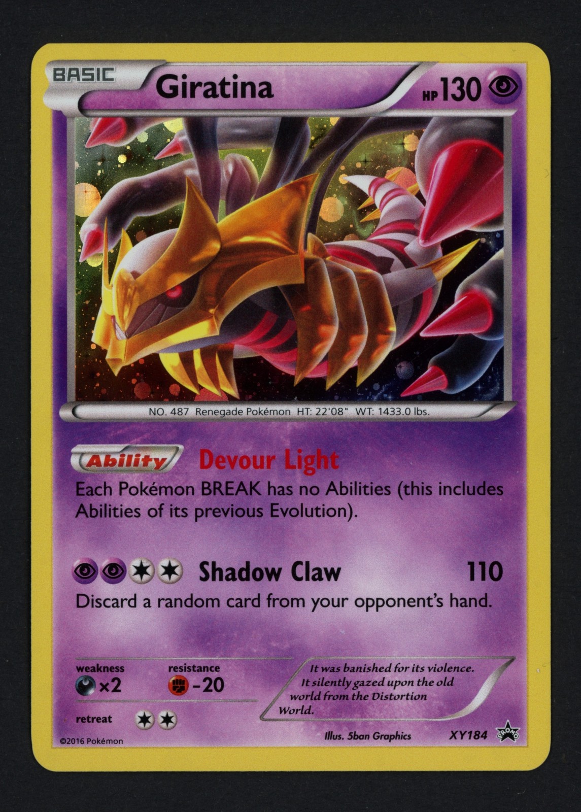 Giratina XY184 Holofoil XY Promo Pokemon TCG