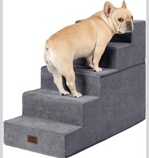 Non-Slip Dog Steps for High Bed Extra Wide 23" H Dog Stairs for Small Dogs Puppy