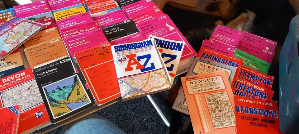 Large Box Of Vintage Etc Os And Other Maps All Around UK, See Photos - Image 2 of 4