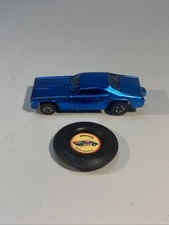 Vintage 1970 Hot Wheels Red Line , ( Blue) Mongoose Funny Car With Button ￼