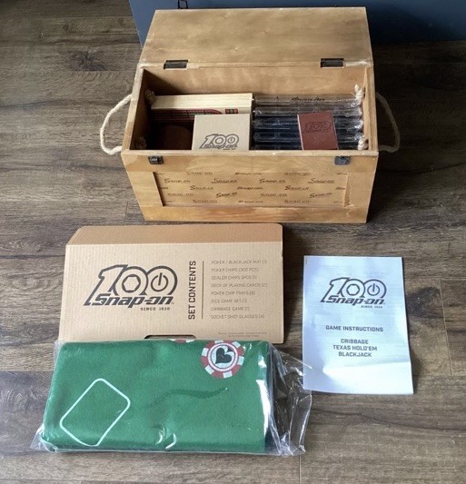 ラス１　スナップオン　ポーカーkit 100th アニバーサリー　レア Snap-On Tool 100yr Anniversary Poker Kit Crate | eBay