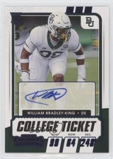 2021 Contenders Draft Picks Game Ticket Blue 49/99 William Bradley-King Auto 0v0