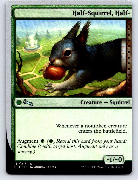 Half-Squirrel, Half- 111 Uncommon Unstable Magic: The Gathering Lightly Played