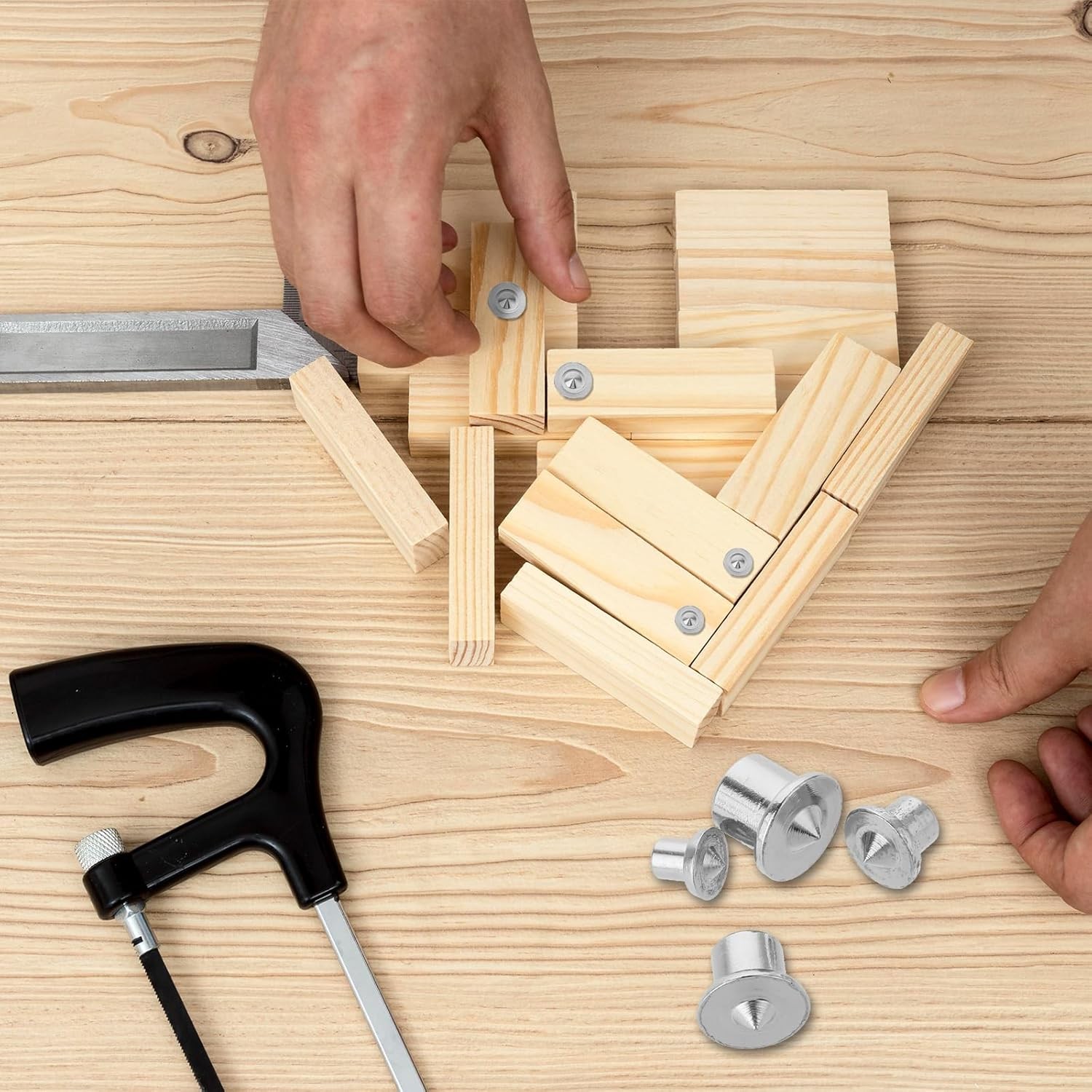 Dowel Pins Center Point Set, and Tenon 1/4", 5/16", 3/8" 1/2" 