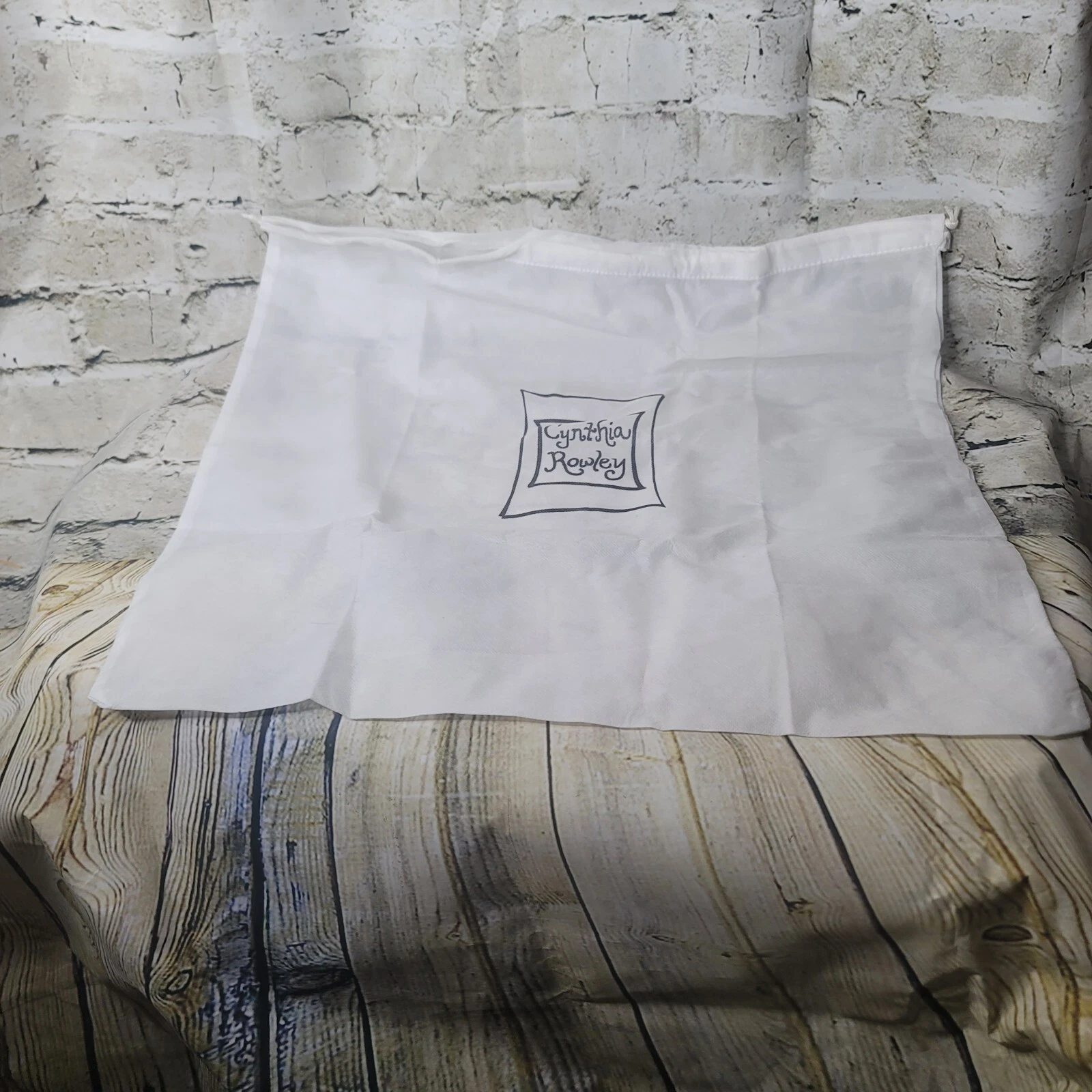 "Fossil and Cynthia Rowley tessuto cordino antipolvere sacchetto portapolvere Appx 18 X18""