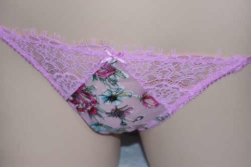 Nuevo con etiquetas Tanga Panty M Low Rise Dream Angels Rosa Encaje - Imagen 9 de 12