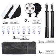 Softbox Photography Lighting Kit Professional 5500K Photography 50x70CM Photo