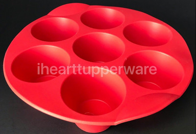 Tupperware Silicone Round Magic Baking Form Muffin Pan Rare New
