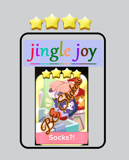 Socks?! 4 Stars Stickers GOLD Monopoly Go-image